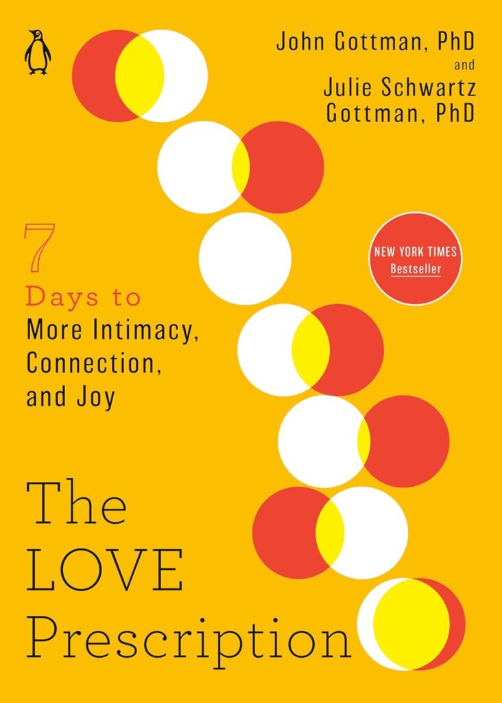 What makes love last? Why does one couple stay together forever, while another falls apart? And most importantly, is there a scientific formula for love? Drs. John Gottman and Julie Schwartz Gottman are the world’s leading relationship scientists. For the past forty years, they have been studying love. They’ve gathered data on over three thousand couples, looking at everything from their body language to the way they converse to their stress hormone levels. Their goal: to identify the building blocks of love. The Love Prescription distills their life’s work into a bite-size, seven-day action plan with easy, immediately actionable steps. There will be no grand gestures and no big, hard conversations. There’s nothing to buy or do to prepare. Anyone can do this, from any starting point.