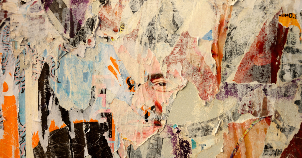 Picture of a guy trapped behind a painting