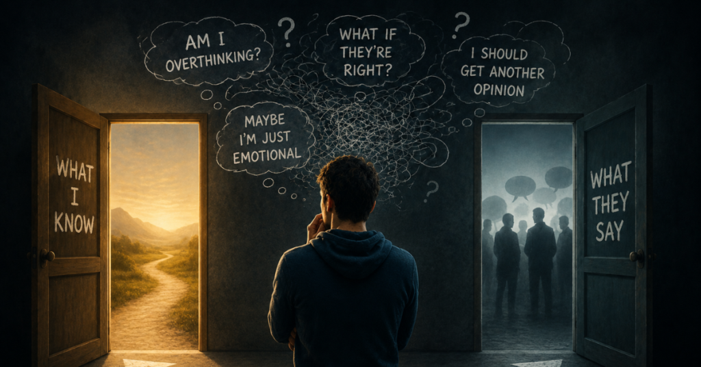second guess myself after talking to my mom, family gaslighting in adulthood, why do I doubt myself around family